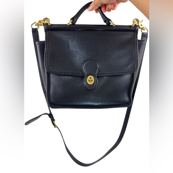 Coach Classic Black Willis Top Handle Crossbody Bag Style No. 9927 - Picture 3 of 14